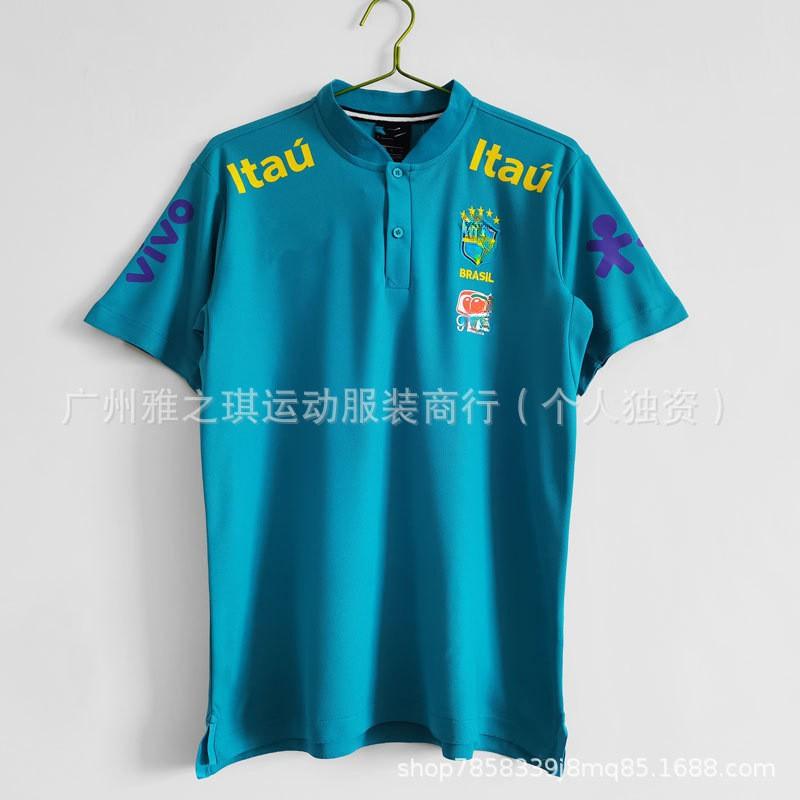 Brazil National Team Football Jerseys Short Sleeve Sports Shirts Men Women Retro Style
