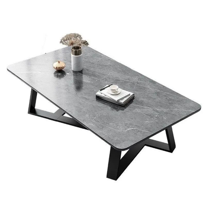 Гостиная Современные Кофейные Столики Маленькие Деревянные Металлические Узкие Обеденные Столы Набор Нордическая Роскошь Домашняя Мебель