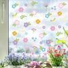 Spring Small Flowers Decorative Atmosphere Wall Sticker Static Sticker Fresh Cute Window Flower Sticker