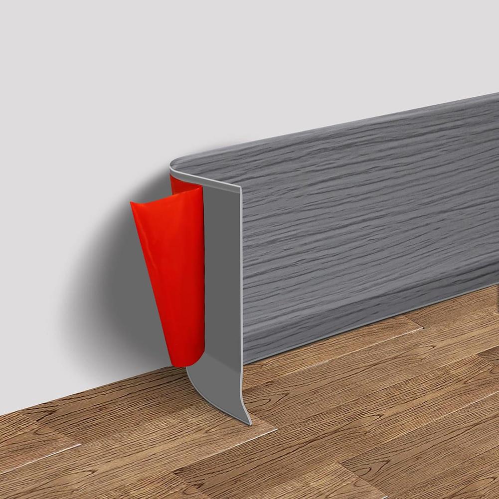 1pc Skirting Board 3meters Soft Pvc Skirting Plastic Skirting Waterproof Skirting Wall Sticker Wall Trim Line Anti-Collision