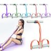 Fitness Resistance Bands-4 Tube Pedal Puller,  Pedal Puller, Pedal Resistance Band With Handle, For Abdomen/Waist/Arm/Leg Stretching Training