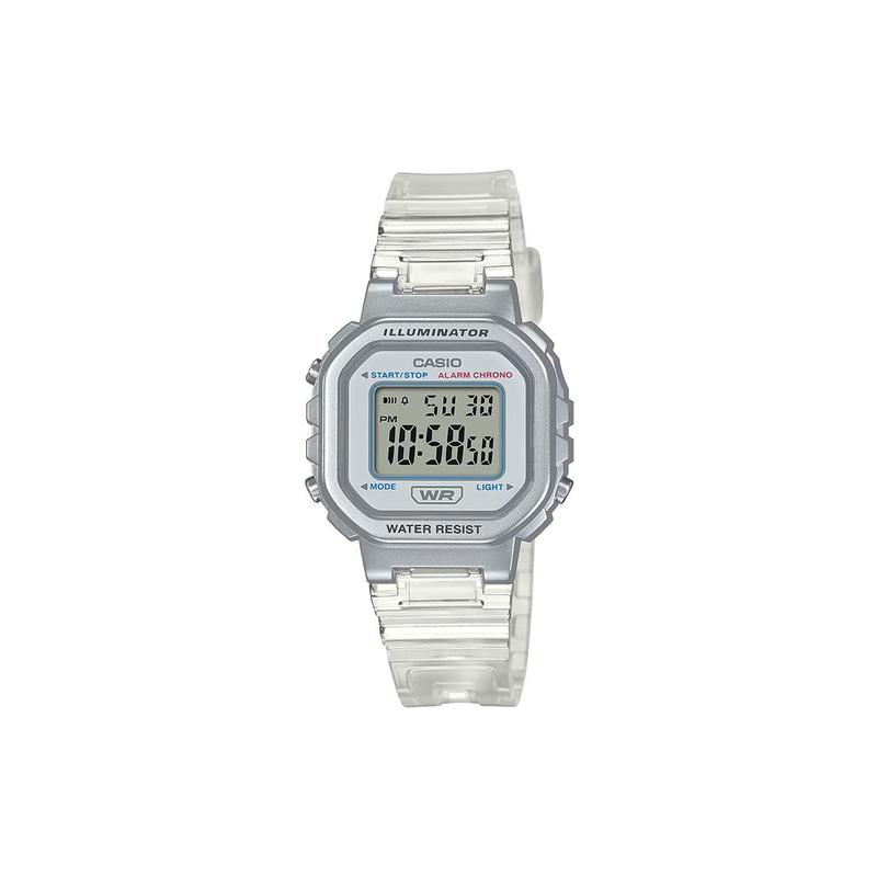 Casio Серия VINTAGE-L Цифровой дисплей Модные Простые Классические Кварцевый механизм Ремешок из смолы Японские и Корейские Часы Женские Часы Белые LA-20WHS-7A
