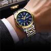 2024 Новые мужские часы, водонепроницаемые светящиеся модные высококлассные часы с календарем, стальной ремешок, изысканные часы с пульсирующей шкалой и циферблатом