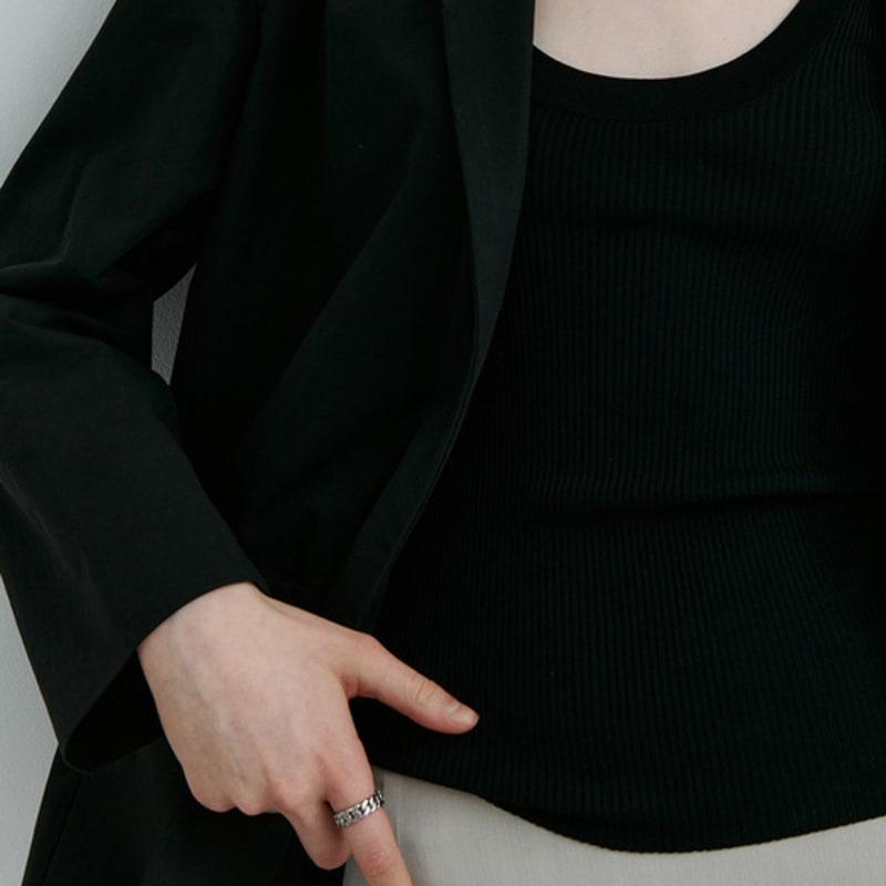 VINTAGE HOLLYWOOD Matte Classic Chain Ring_VH2533RI070M