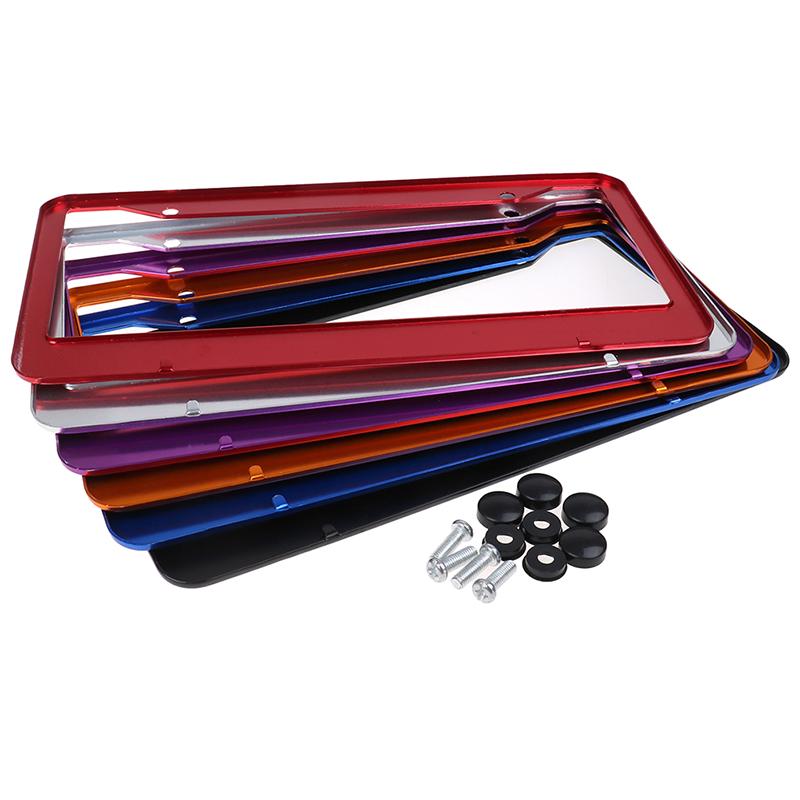 1 шт. универсальный американский автомобильный алюминиевый номерной знак рамка крышка автомобильный аксессуар