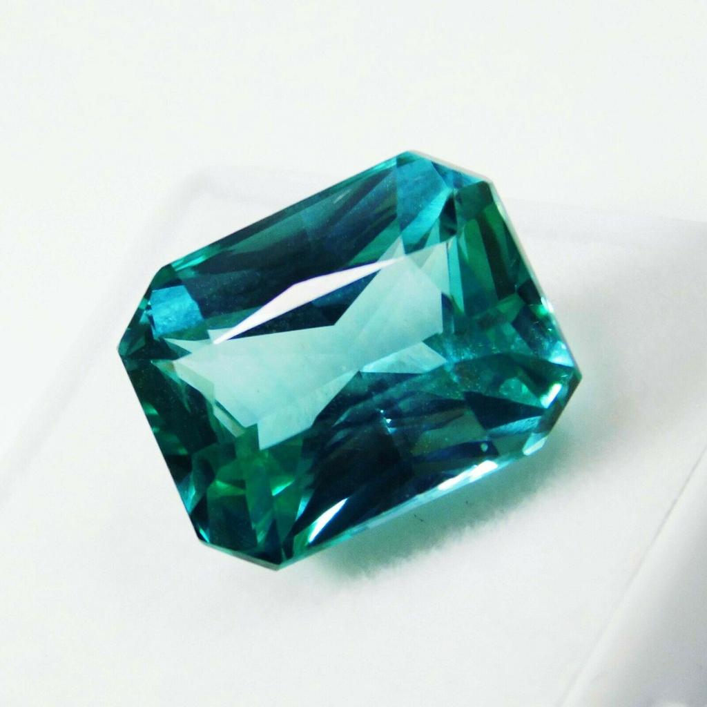 10.30 Ct Natural Green Emerald Cut Grandidierite Loose Gemstone
