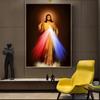 Иисус Христианство Холст Живопись Постер Современный Милость Бога и Эстамп Фреска Фреска Картина Гостиная Домашний Декор Без Рамы