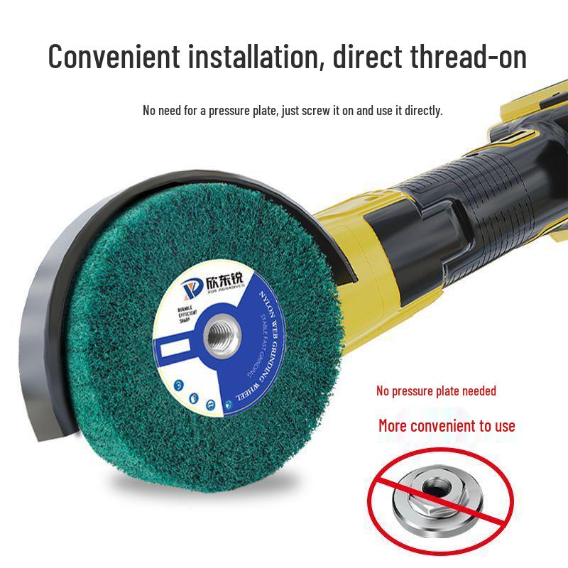 Полировальный станок из нержавеющей стали и нейлонового круга для металла, меди, алюминия и зеркальной полировки с полировальной губкой.
