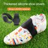 1 Pair Soccer Cleat Bands Silicone Shoe Lace Covers Reusable Elastic Cleat