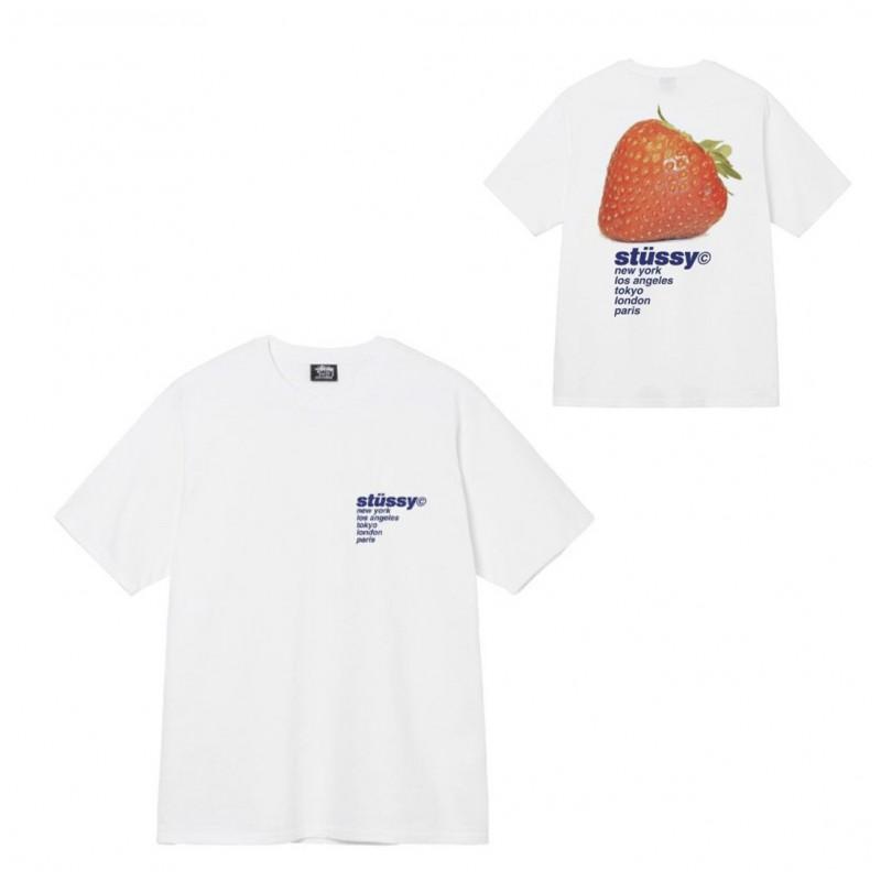 Mens Casual Short Sleeve Cotton T-Shirt With Letter Print Loose Fit Streetwear Style