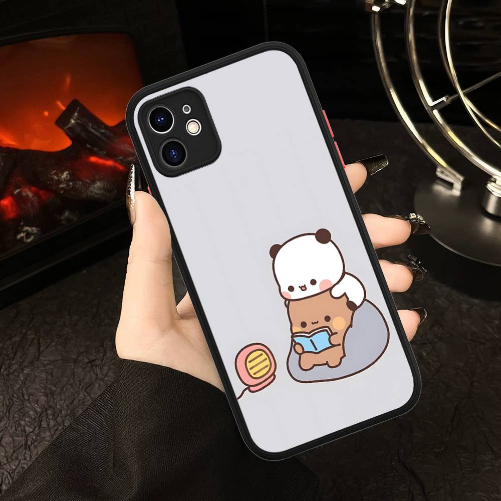 BUBU DUDU Cartoon For IPhone 16 15 14 Plus 13 12 11 Pro Max X XS MAX Translucent Matte Shockproof Cover