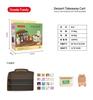 Forest Villa Set Toys Forest Animals Family Mini Furniture Model Living Room Bedroom Tv Refrigerator Ornament