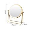 Роскошное ретро европейское металлическое золото домашнее общежитие, настольное круглое зеркало для макияжа, регулируемое туалетное зеркало, стоящее косметическое зеркало