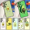 Мультяшный чехол-авокадо для Samsung Galaxy S25 S24 Ultra S9 S10 S20 S21 S22 Plus S23 FE S24 FE
