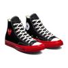 Comme Des Garçons Play X Converse Chuck 70 High Black Red Unisex Sneakers Egret A01793C