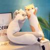 Long Cat Plush Body Pillow Creative Cute Animal Stuffed Cushion Soft Sofa Decorative Throw Pillow Large Sleeping Cushion Decor