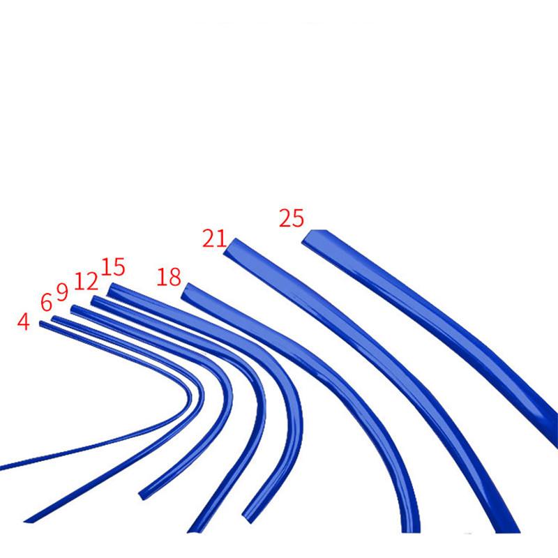 Синий автомобильный протектор для украшения окна ПВХ-полоска хромированный стиль автокрай окна хромированный молдинг отделка полосы автомобили