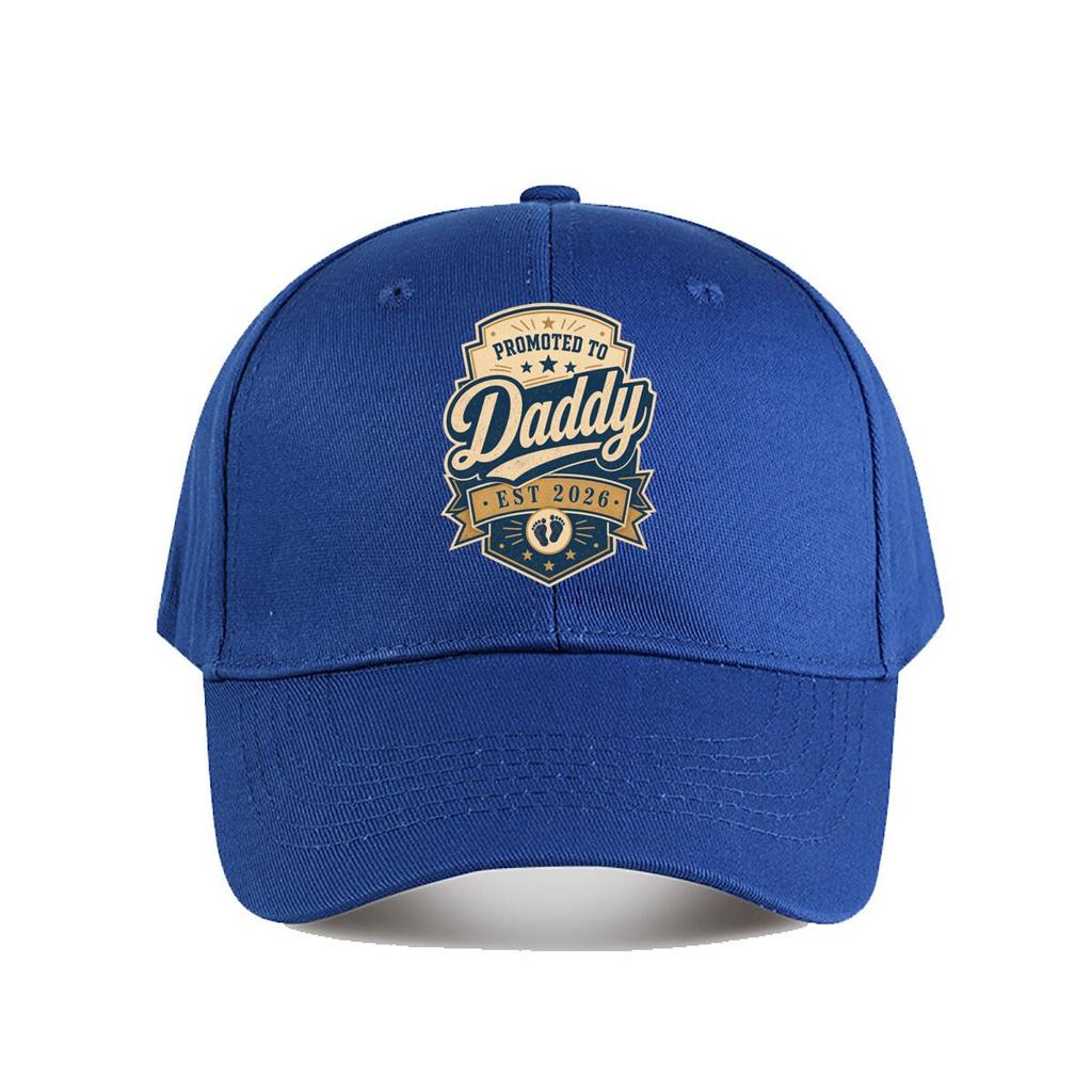 Retro New Dad Celebration Emblem Baseball Cap Fashion Outdoor Sports Sunhat Unisex Snapback Cap Womens
