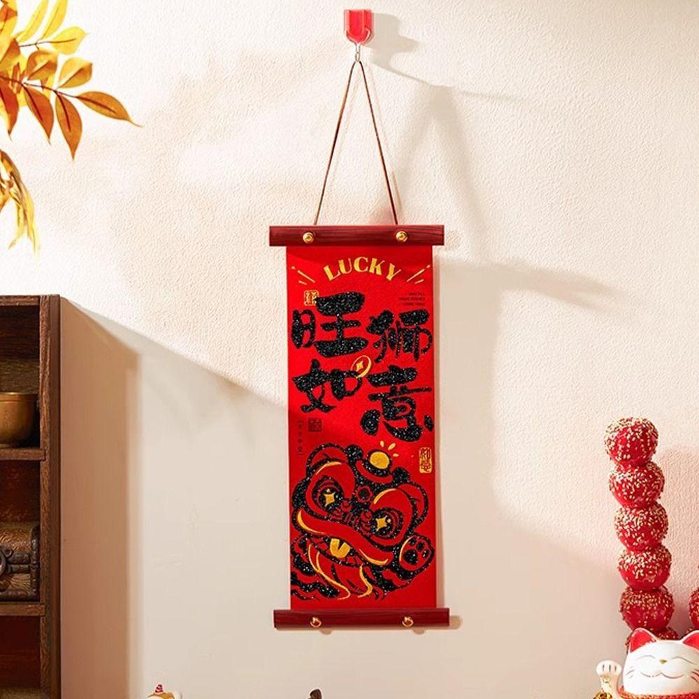 Chinese Style New Year Fu Character Pendant Traditional Spring Festival Door Couplet New Year Gift