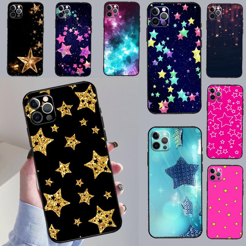 Яркие Звезды Художественный Чехол Для iPhone 16 Pro Max 14 13 12 11 15 17 Pro Max mini 15 16 Plus 16e 17 Air Чехол для Телефона