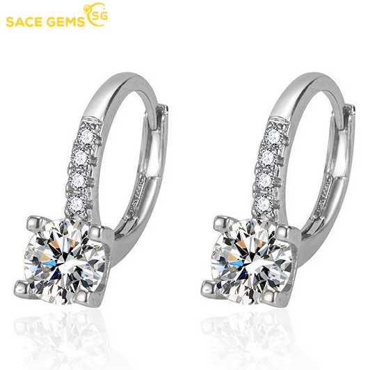 Sace Gems Классические серьги с цирконом из медного сплава для женщин, подарки на свадьбу