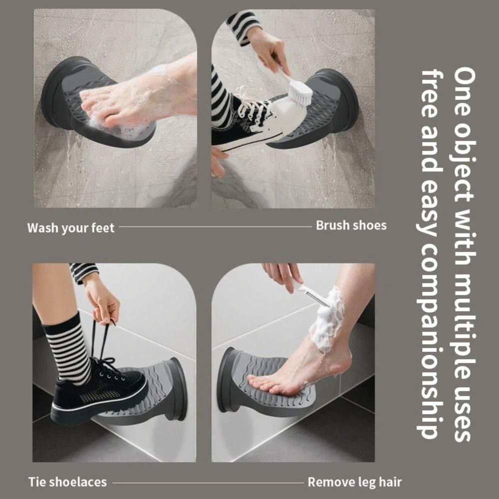 Ergonomic Design Shaving Leg Step Anti-Slip Surface Leg Shaving Footrest Toilet Area