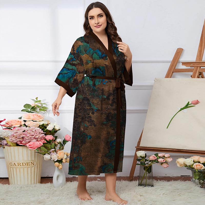 Большие размеры женские новые летние легкие роскошные модные пижамы