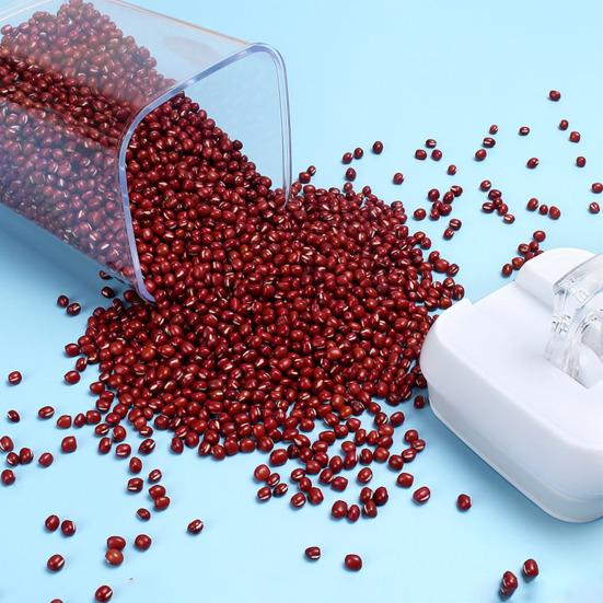 Kitchen Dry Food Dispenser Moisture Proof & Dust-proof Transparent Rice Grain Storage Container Large Capacity Sealed Storage Tank for Flour