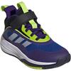 Adidas OwnTheGame 3.0 Slip Resistant Abrasion Resistant Mid top Children's Basketball Shoes Blue Kids' Sneakers JQ3498