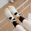 Autumn Winter Women Socks Cute Cartoon Cat Paw Kawaii Socks Women Coral Fleece Thermal Indoor Homewear Floor Sleeping Socks Gift