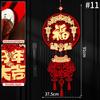 Horse Year Pendant With Tassel  Chinese New Year Hanging Decoration  Spring Festival Cute Horse Hanging Ornament