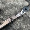 711L Плоский Конец Гибкая Головка EDC Трещоточный Ключ Мультитул Плоская Бита Адаптер Отвертка Аксессуар