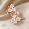 Китайский стиль ретро имитация ракушки розовый цветок брошь темперамент жемчужный цветок костюм аксессуары грудь цветок