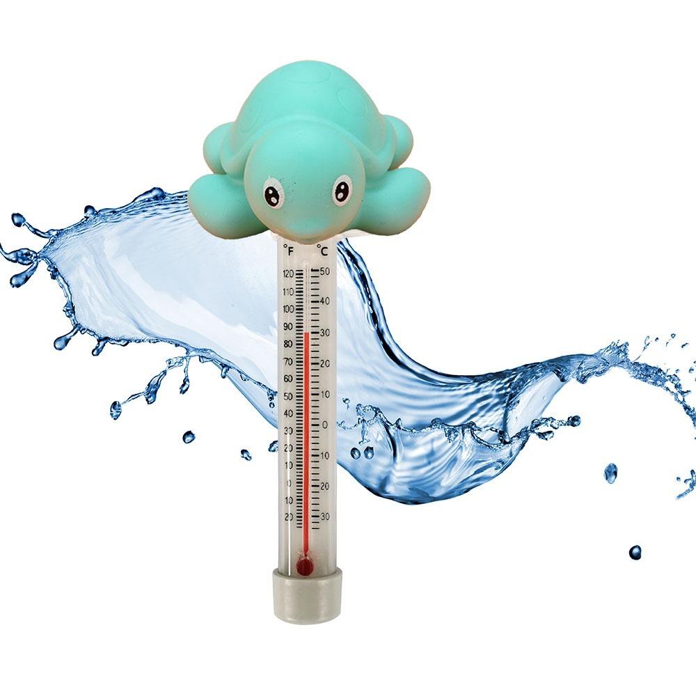 PVC Pool Water Temperature Meter Floating Waterproof Swimming Pool Thermometer Cartoon Animals Accurate Thermometer Swimming