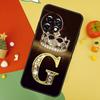 Чехол с золотым мраморным фоном и монограммой буквы для OnePlus 15 13R 13 13T 12 12R 11 10 10T 8T Nord CE 5 2 3 4 Lite N20 N30