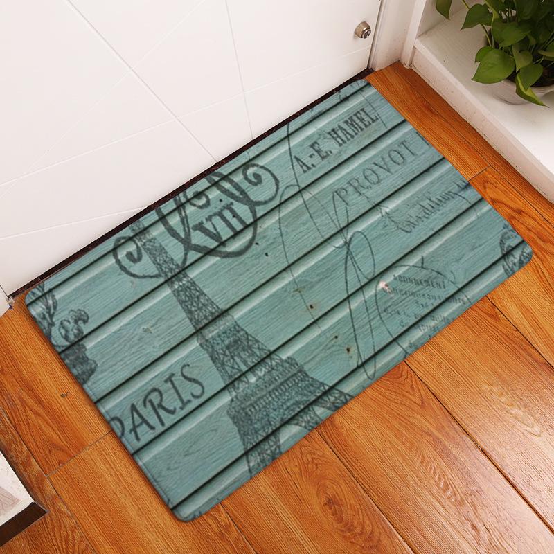 Nordic Butterfly Print Entrance Door Mat Front Door Welcome Mat Washable Bathroom Non-slip Mat Porch Bedroom Carpet
