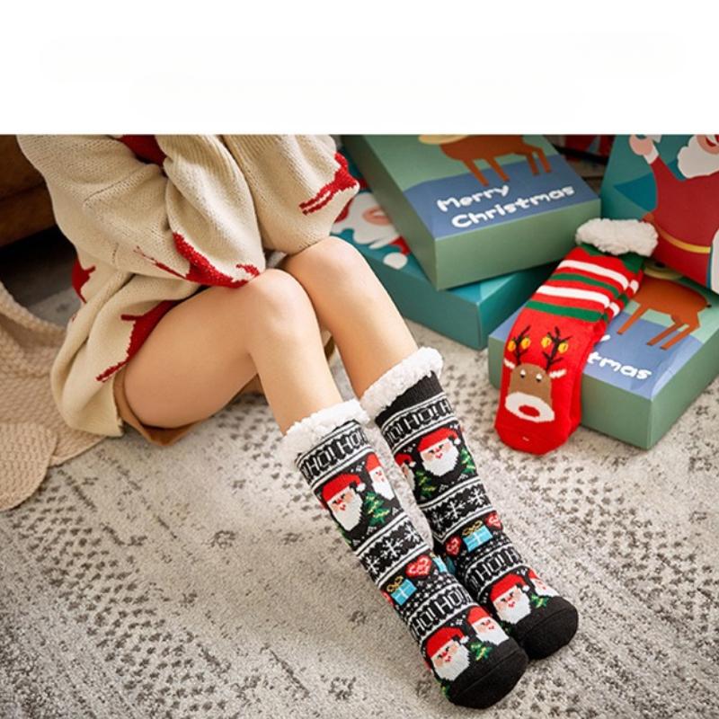 Women Winter Warm Soft Indoor Socks Cozy Plus Pile Carpet Sleeping Sock