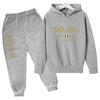 TZWYFashion Brand Letter Printed Sweatshirt Hooded Sweatshirt+pants Sports 2-piece Set for Boys and Girls Casual Wear Children's Set