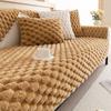Winter Sofa Cover Thicken Plush Non-Slip Couch Cushion for Living Room Soft Universal Sofa Cover Back Towel Sectional Sofa Mat