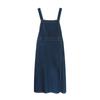 Stylish Elegance Fashion Female Casual Vest Side Split Denim Strappy Skirt Female Summer Thin Section Thin Medium-length Dress Halter Long Skirt