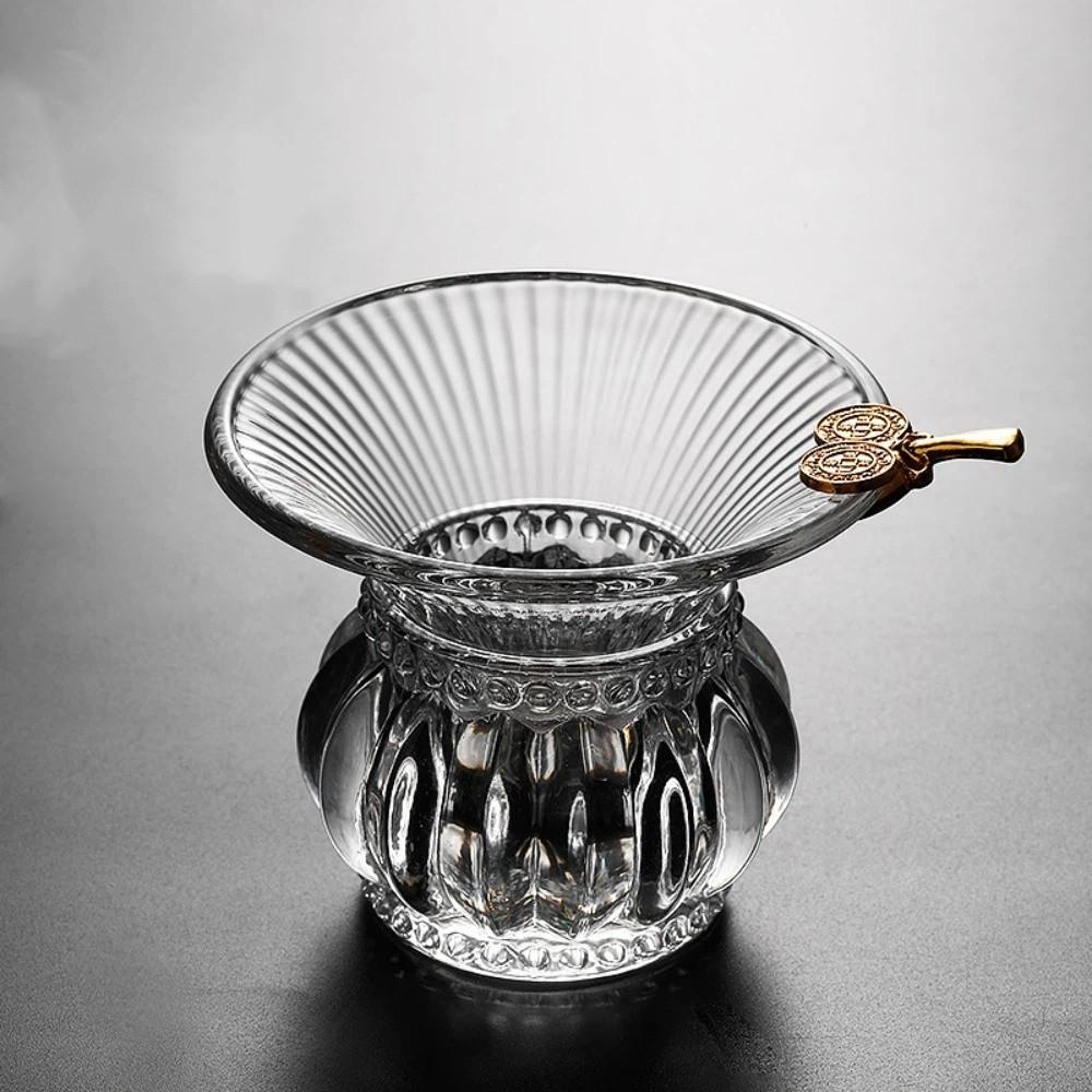Heat-Resistant Glass Tea Strainer Japanese-Style Tea Distributor  Office