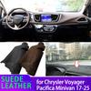 Защитный от УФ-лучей замшевый коврик на приборную панель для минивэна Chrysler Voyager Pacifica 2017-2025, накладка на приборную панель, солнцезащитный коврик, противоскользящая накладка