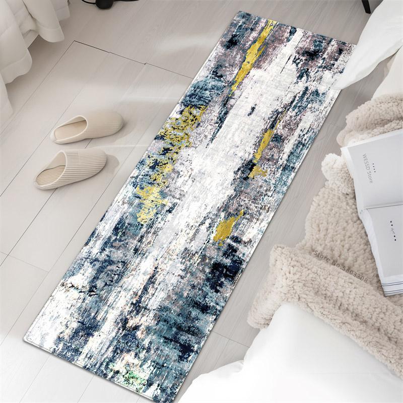Modern Abstract Rugs For Bedroom Bedside Mat Soft Sponge Floor Mat For Kitchen Washable Bathroom Rug Hallway Mat