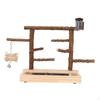 Bird Playground Play Stand Wooden Parrot Perch,Playstand,Bird Gym for Parakeet,Macaw