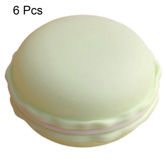 6 шт. милое миндальное печенье ювелирные изделия наушники для хранения таблеток организовать коробку футляр