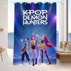 Kpop D-Demon Hunters Waterproof Polyester Shower Curtain Waterproof Bathroom Curtain Liners 90X180Cm With 12 Hooks