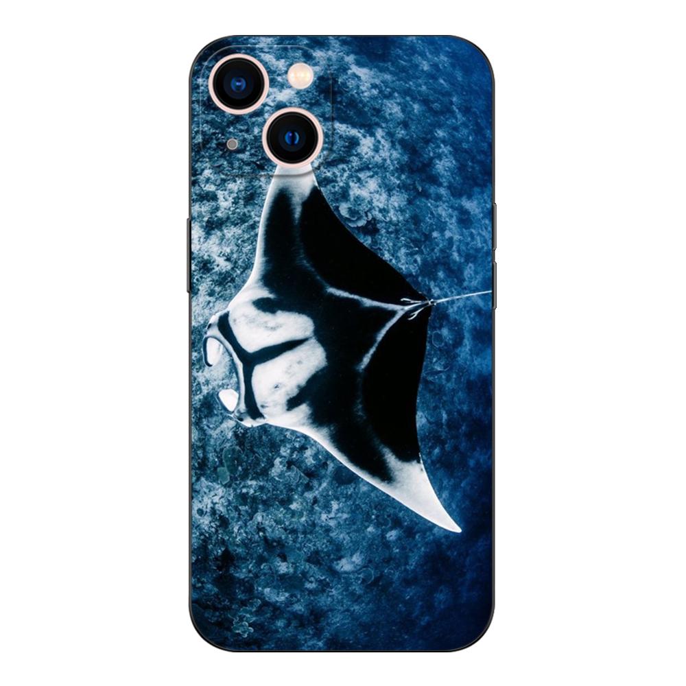 Black Tpu Case For OPPO Reno 6 5 3 4 4Z 4F SE 5F 5Z PRO PLUS Lite 6 6z 4G 5G Animal Manta Ray