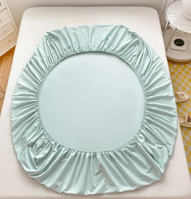 Встроенная простыня, роскошный наматрасник из египетского хлопка, вышитые покрывала, эластичное постельное белье, мягкая простыня без наволочки