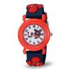 MARVEL Boys' Spider-Man Analog Quartz Watch with Plastic Strap, Blue, Size 16 (Model: WMA000161)