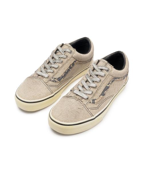 Vans Старая школа - (Холст для обертывания мамы) бежевый:Черный VN000CP5EBS1